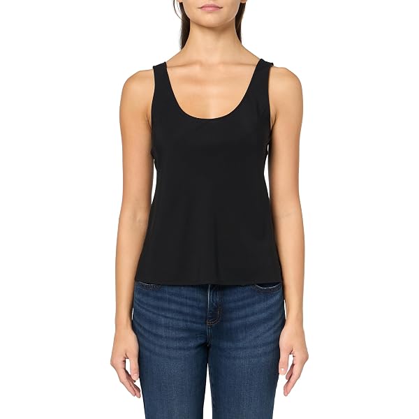 Vince Womens Linen Scoop Neck Tank,Optic White,XX-Small at Amazon